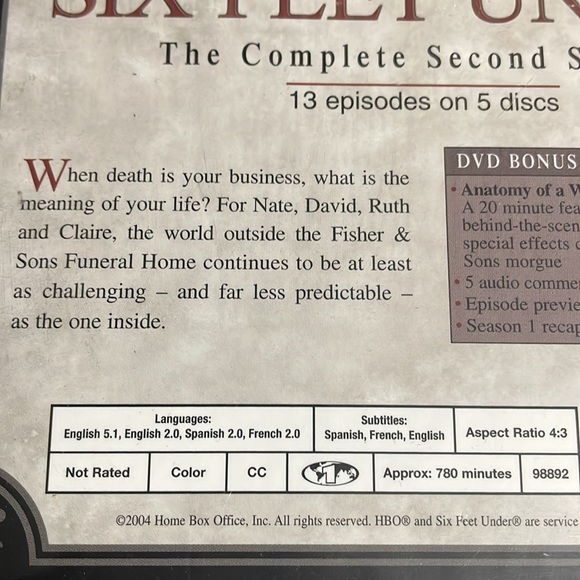 SIX FEET UNDER - SEASON 2 on DVD - Picture 4 of 5